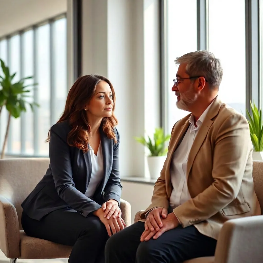Counsellor meeting with a patient before bariatric surgery at Health Call Clinic Dubai
