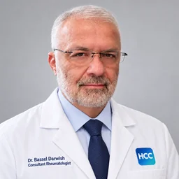 Dr. Bassel Darwish, Consultant Rheumatologist at Health Call Clinic, Dubai Healthcare City
