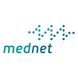 MedNet logo, offering comprehensive healthcare and insurance solutions with a focus on providing quality coverage and customer care.